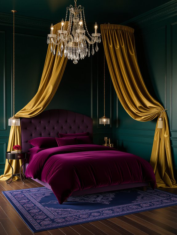 luxurious dark jewel tones
