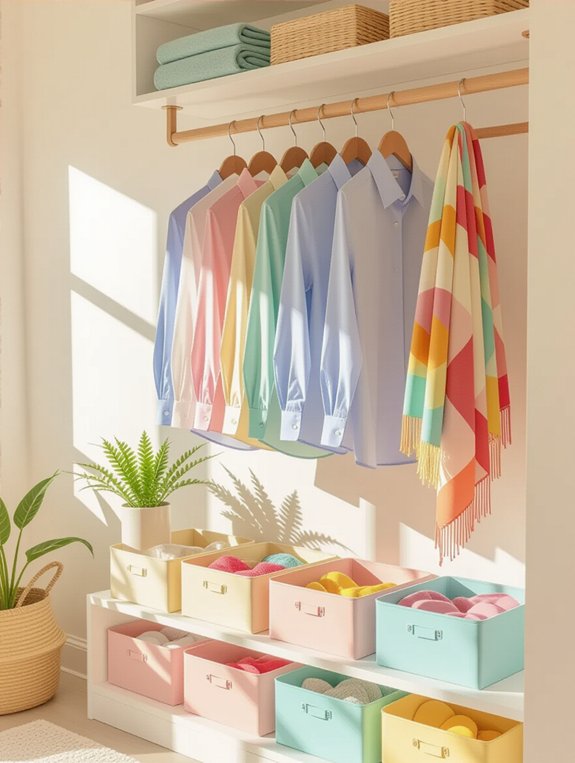 maximize closet hanging space