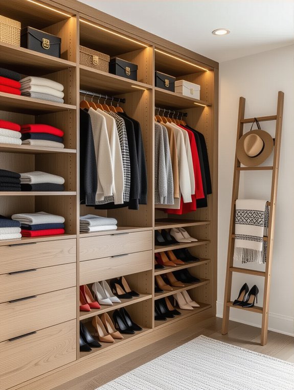 maximize closet vertical space