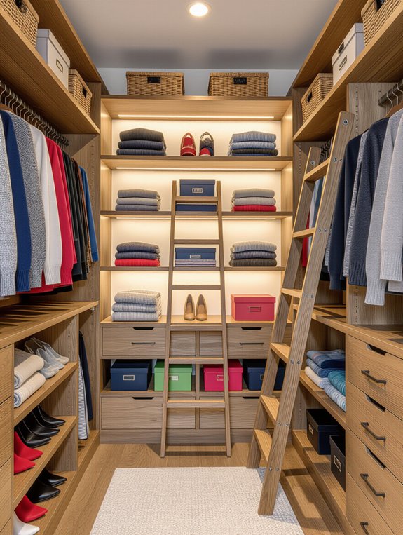 maximize closet vertical space