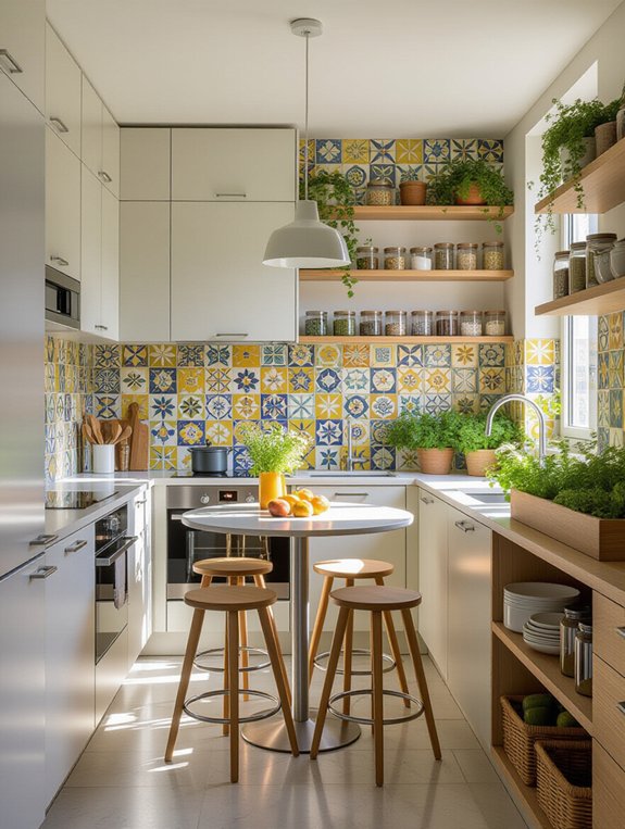 maximize compact kitchen functionality