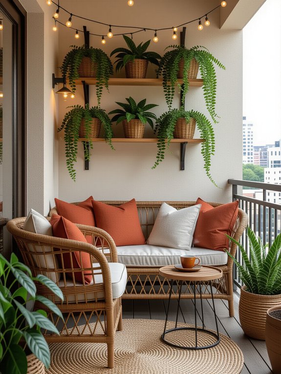 maximize small balcony storage