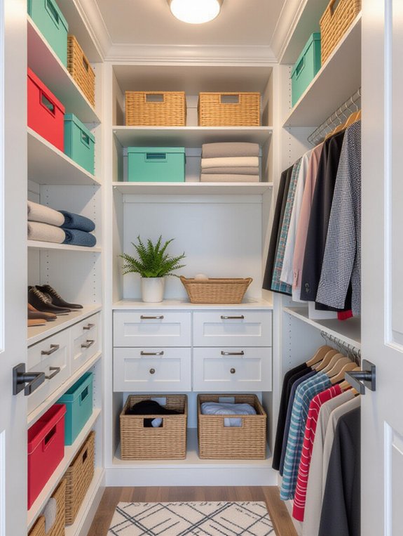 maximize vertical closet storage
