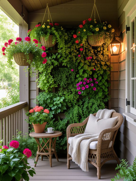 maximize vertical porch space