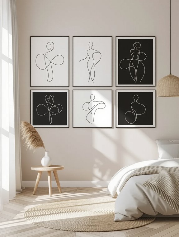 minimalist modern line art