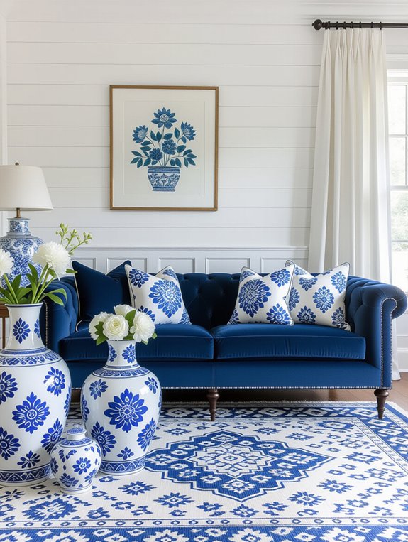 mixing prints and textures