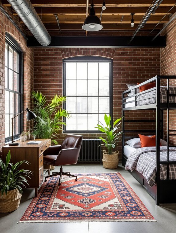 modern industrial dorm aesthetic