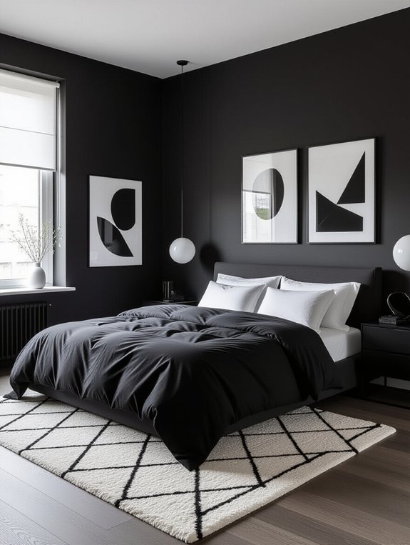 monochrome bedroom design tips