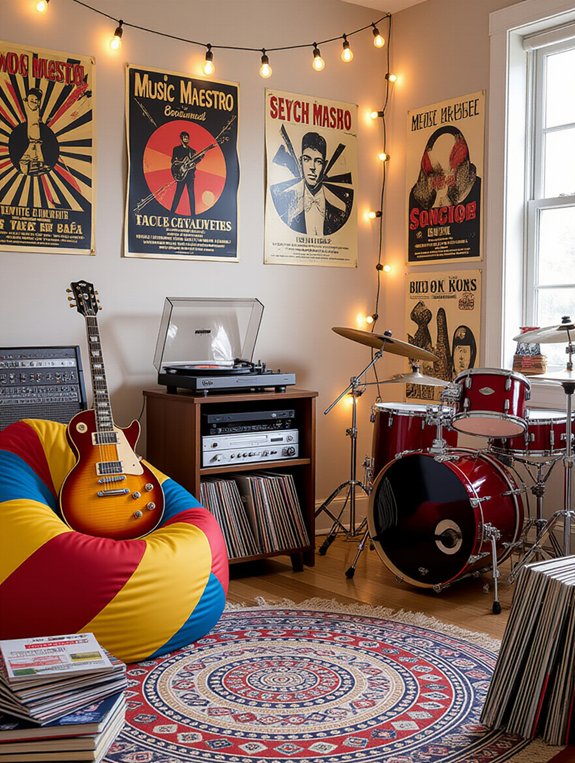 musical bedroom transformation ideas