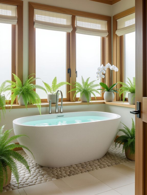 nature inspired bathroom tranquility