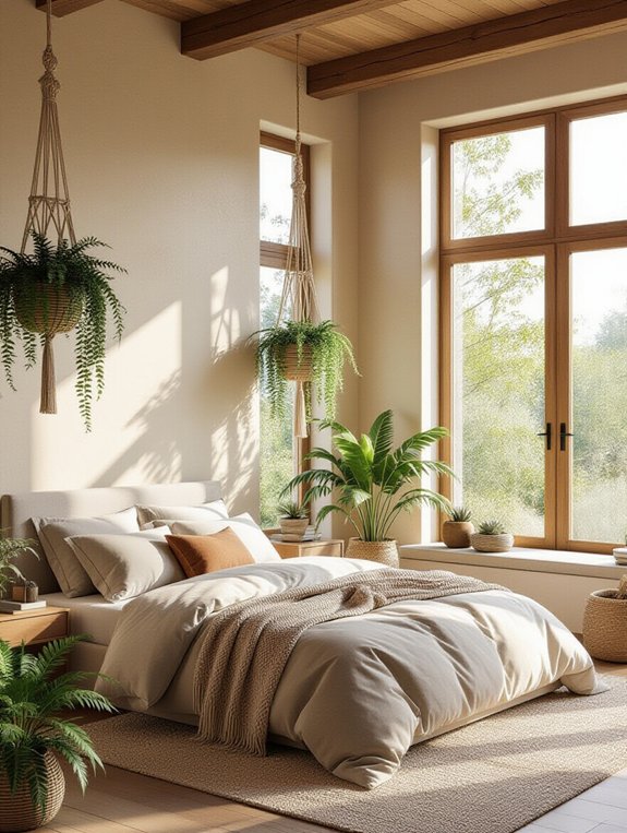 nature inspired bedroom retreat