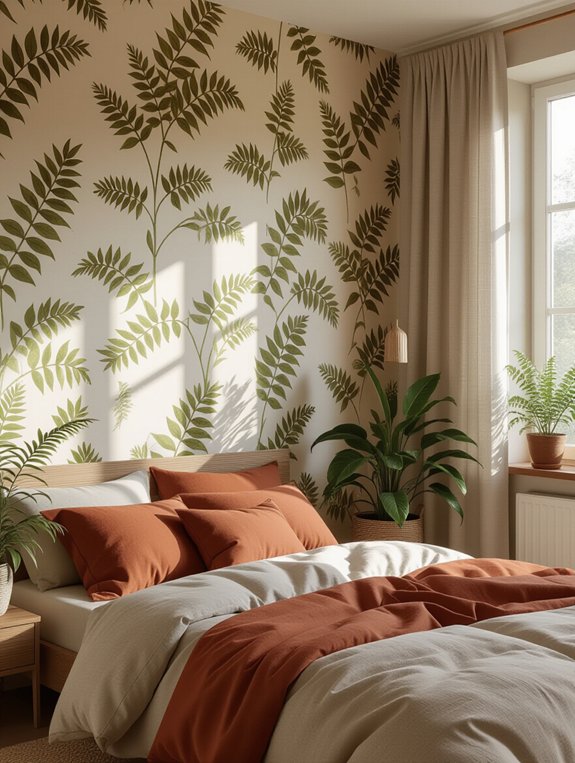 nature inspired earthy wallpaper