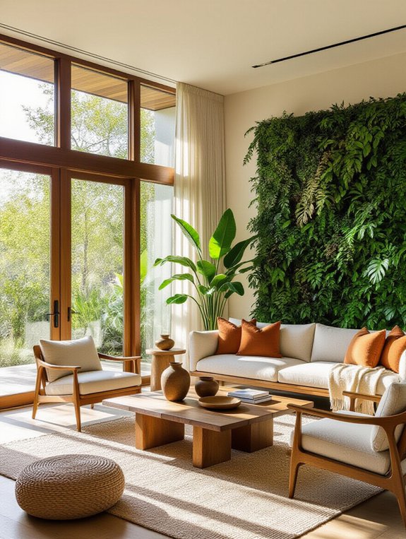 nature inspired living room design