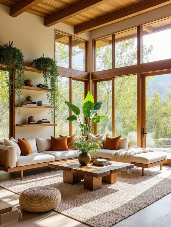 nature inspired living spaces