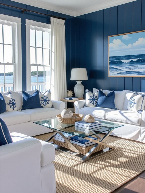 nautical stripes and decor