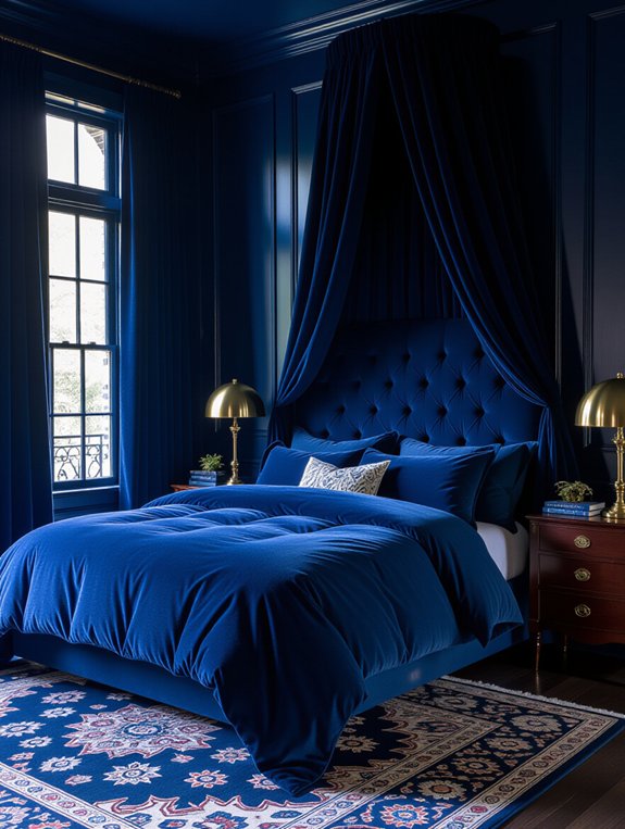 navy blue luxury textures