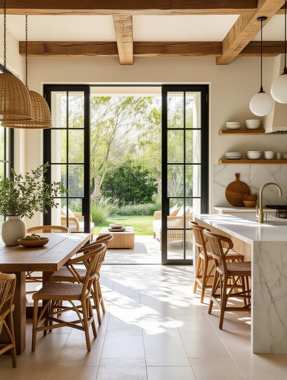 outdoor inspired kitchen designs