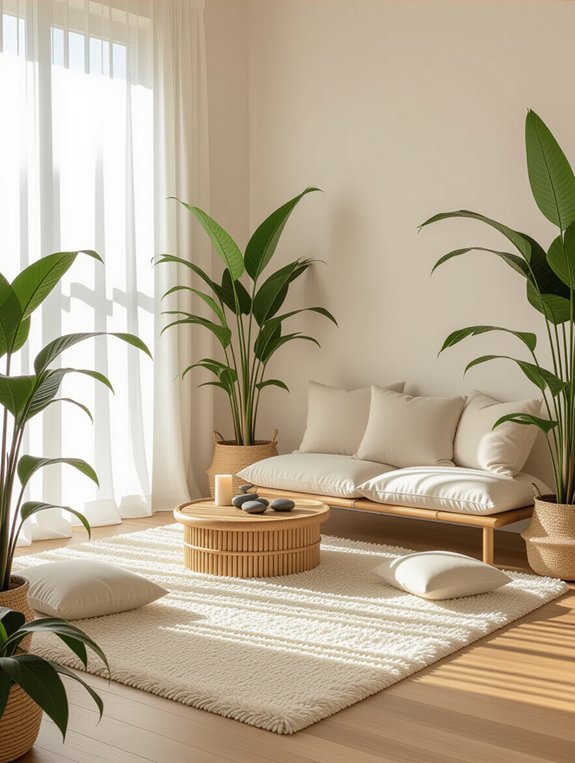 peaceful meditation corner creation