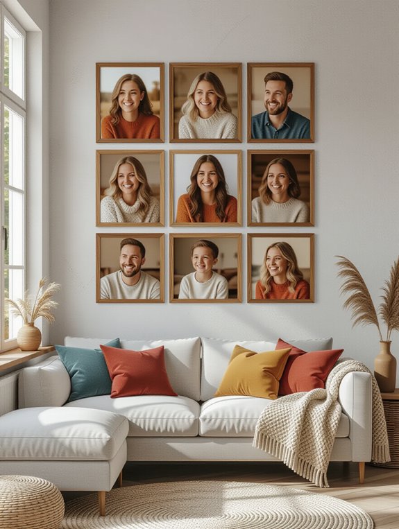 personalized family memory display