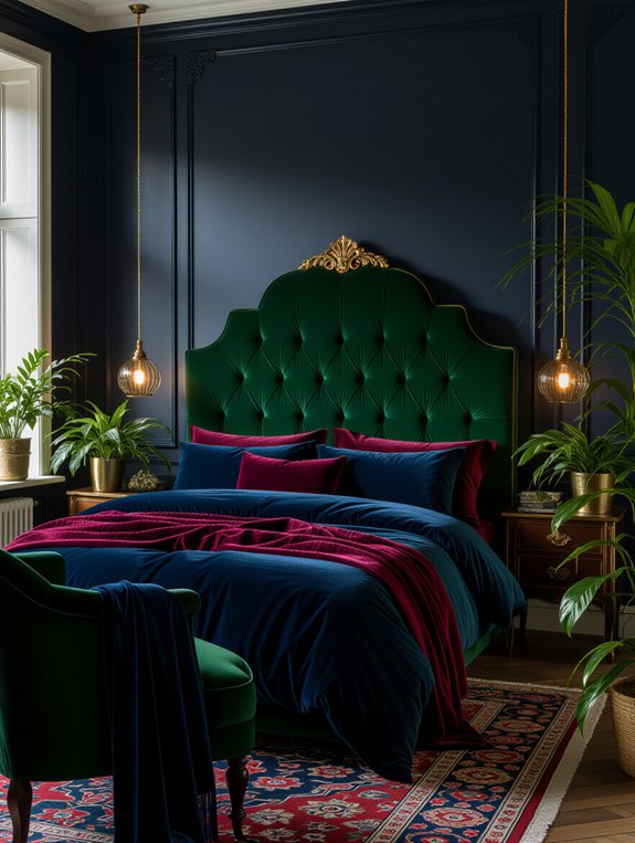 romantic dark cozy bedroom