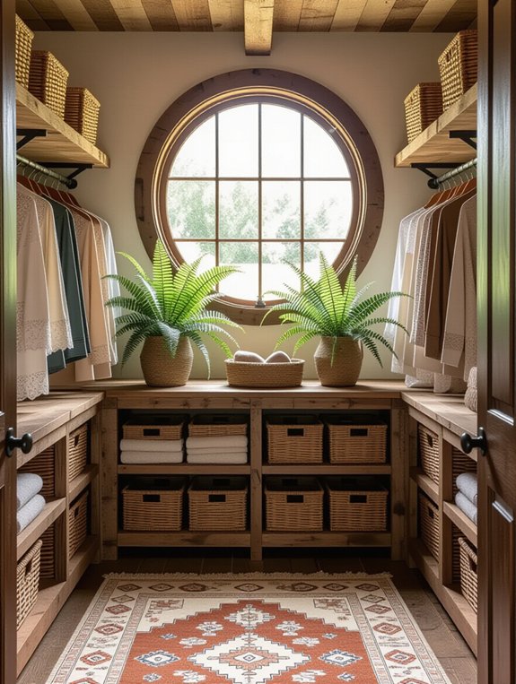 rustic closet design elements