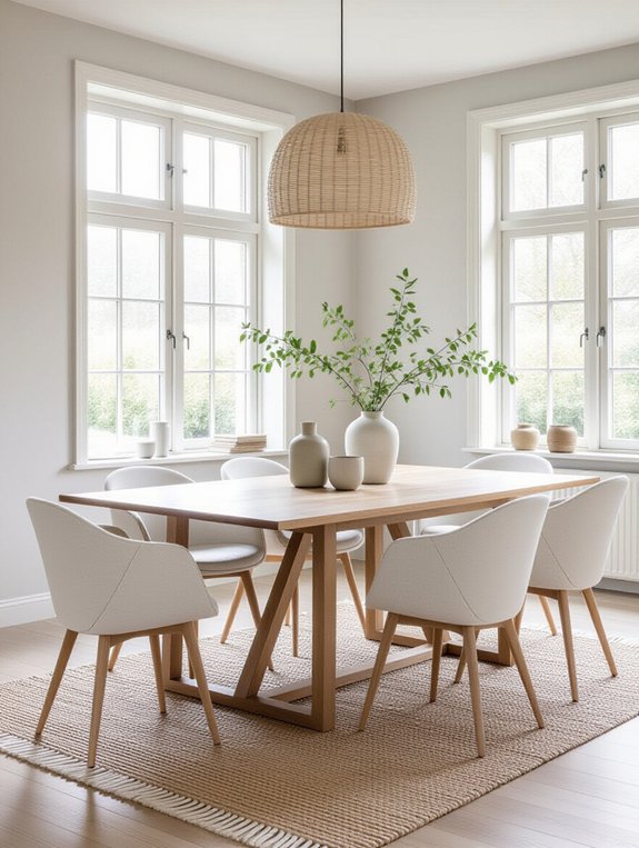 scandinavian elegance in dining