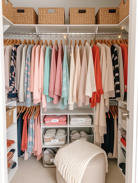 seasonal closet organization system