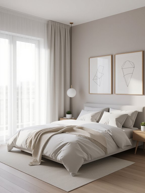 serene clutter free bedroom transformation