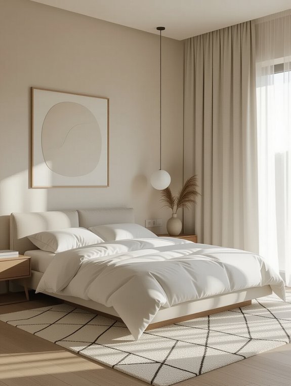 serene minimalist bedroom design