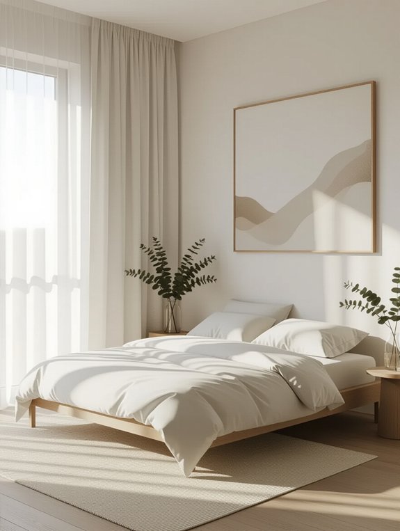 serene minimalist relaxation space