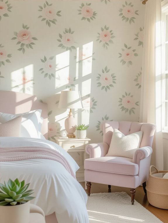 serene pastel bedroom decor