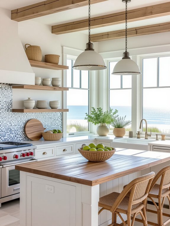 serene seaside kitchen design