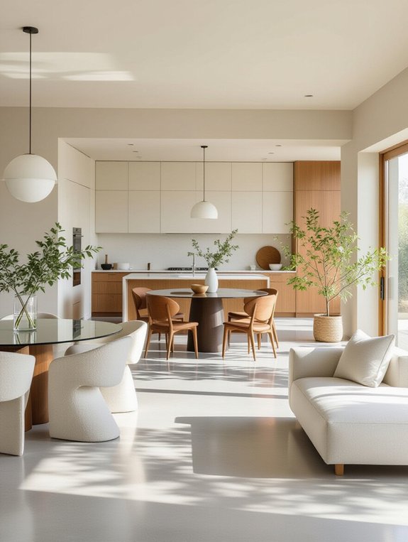 sleek functional open spaces