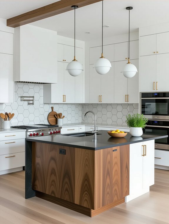 sleek modern functional kitchen