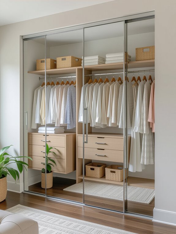 sliding door closet design