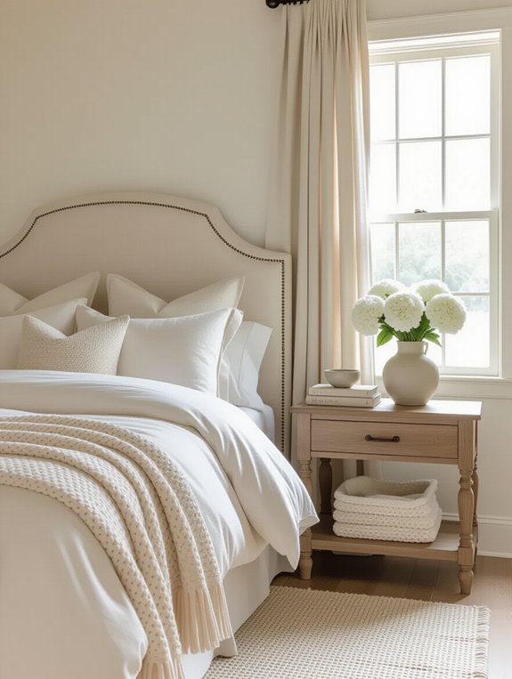 soft neutral bedroom decor