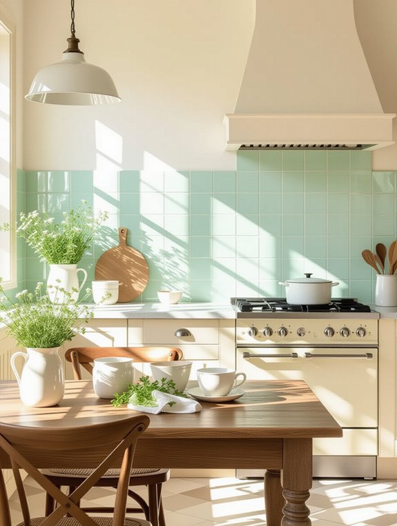 soft pastel kitchen elegance