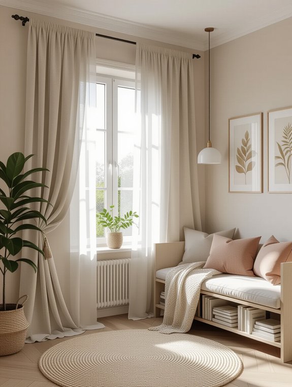 softening small room aesthetics