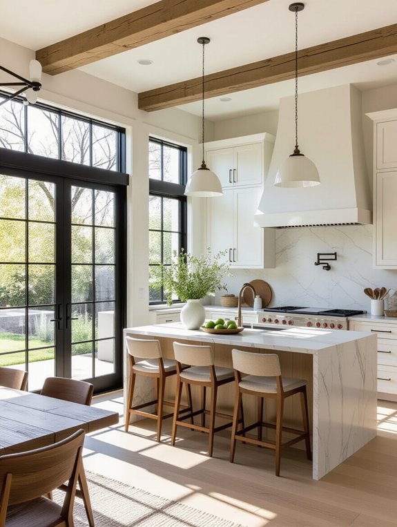 spacious inviting kitchen design