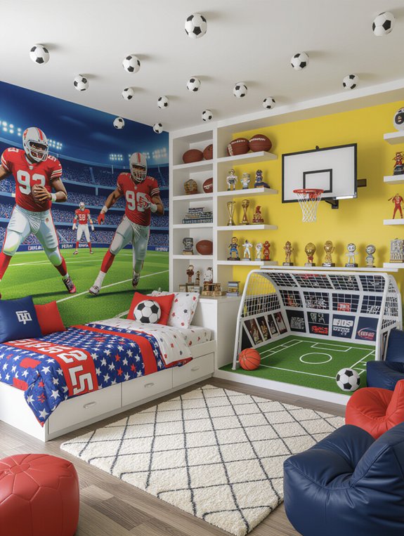 sports themed dream room