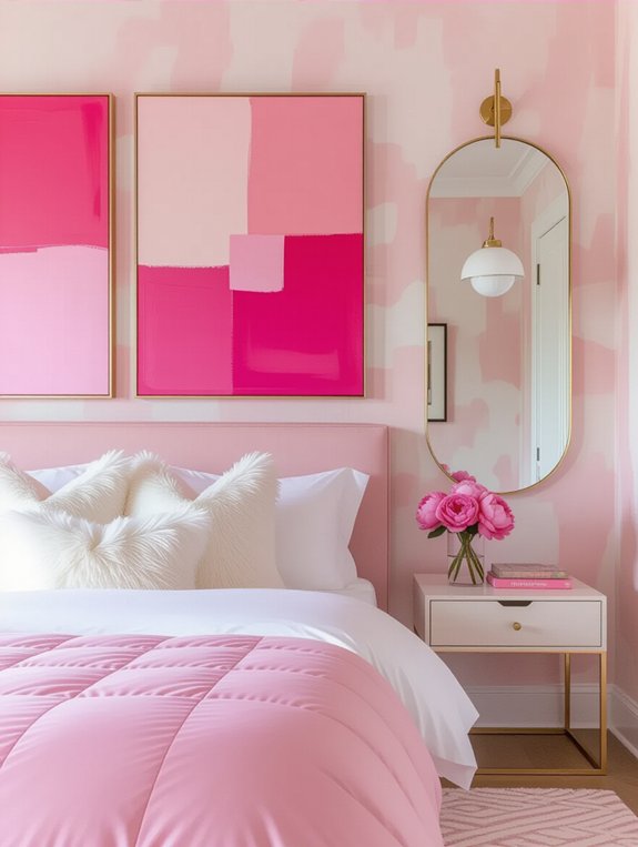 statement pink art pieces