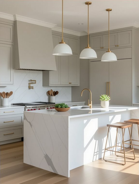 streamlined minimalist kitchen design