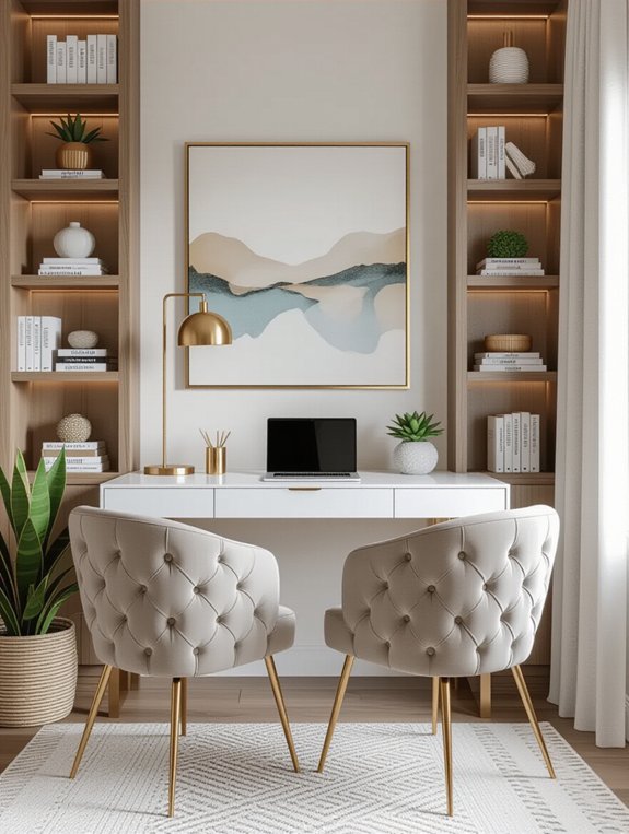 stylish and functional workspace