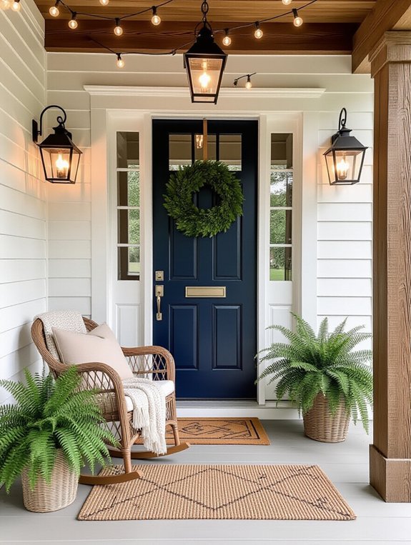 stylish doorway enhances entrance