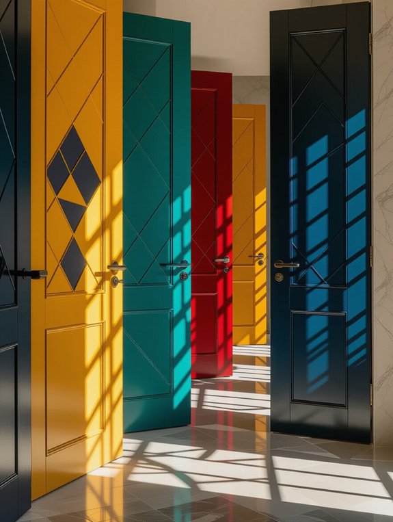stylish geometric door designs