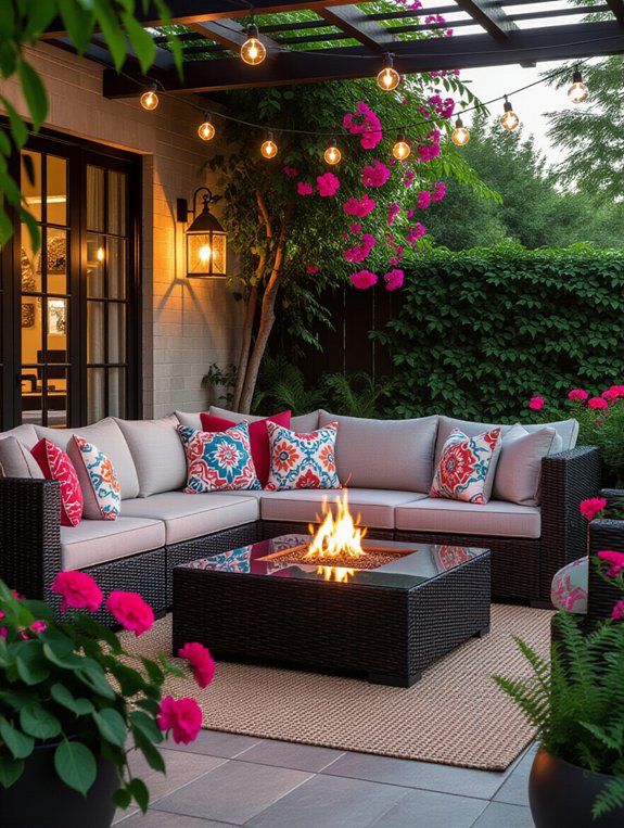 stylish outdoor relaxation space