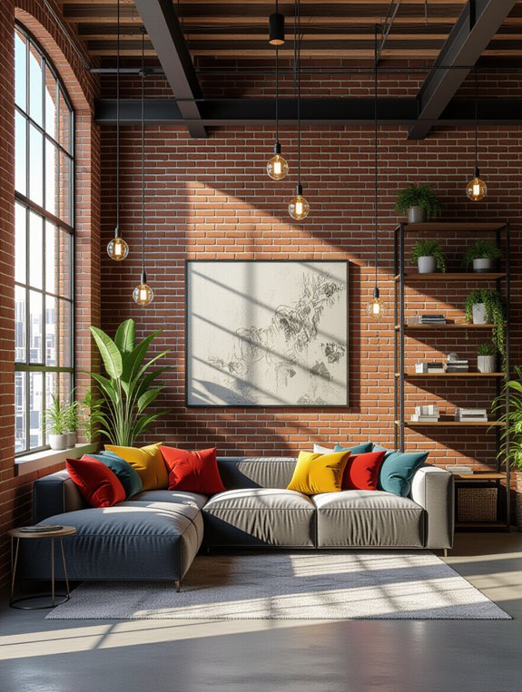 stylish urban industrial loft