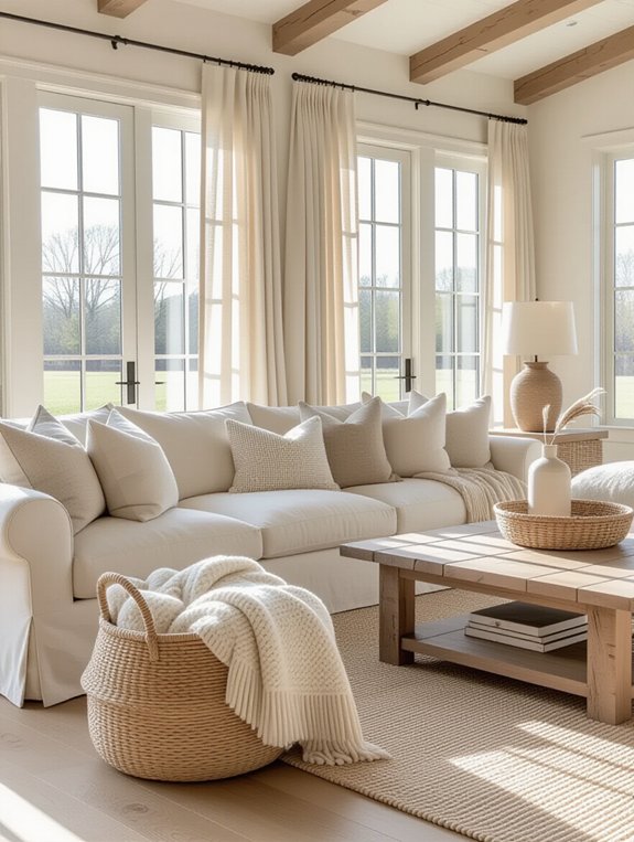 stylish woven basket storage