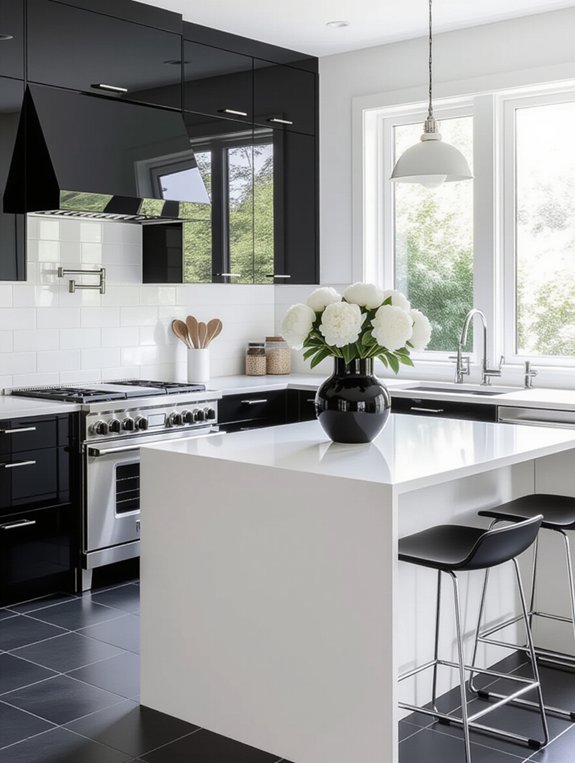 timeless monochrome kitchen design
