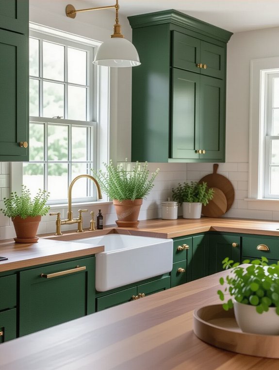 tranquil deep forest green